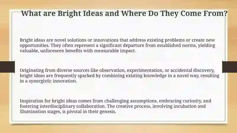 Unlocking Brilliance: The Essence of Bright Ideas 3