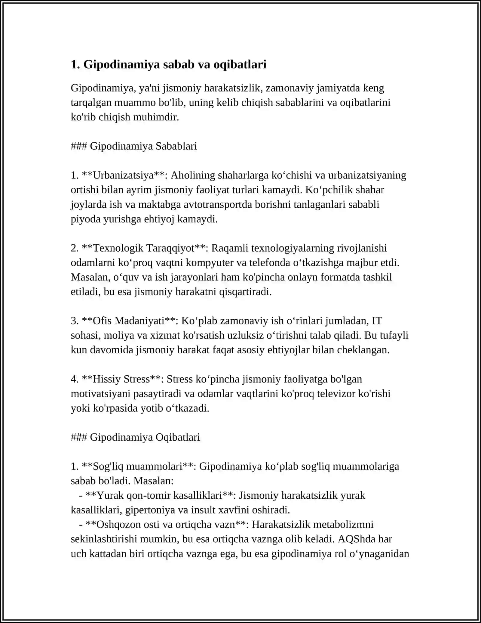 GIPODINAMIYA VA GIPERDINAMIYA MUOMMALARI 3