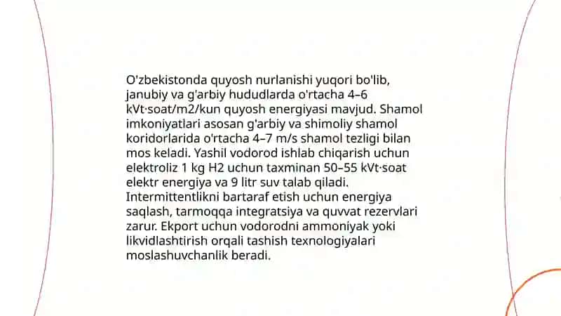 O'zbekistonda vodorod energiyasidan foydalanish istiqbollari 3
