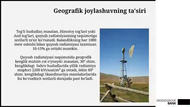 Quyosh radiatsiyasini tarqalishi va uni o'lchash usullari 3