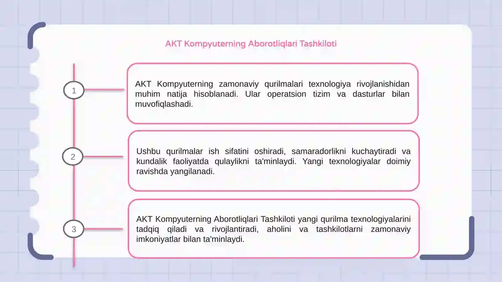 AKT Kompyuterning zamonaviy qurilmalari mavzusiga slayd tayyorlash 3