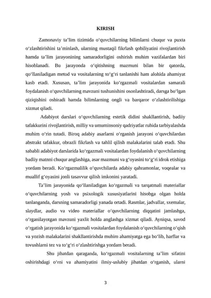 Ona tilini o‘qitish metodikasi 3