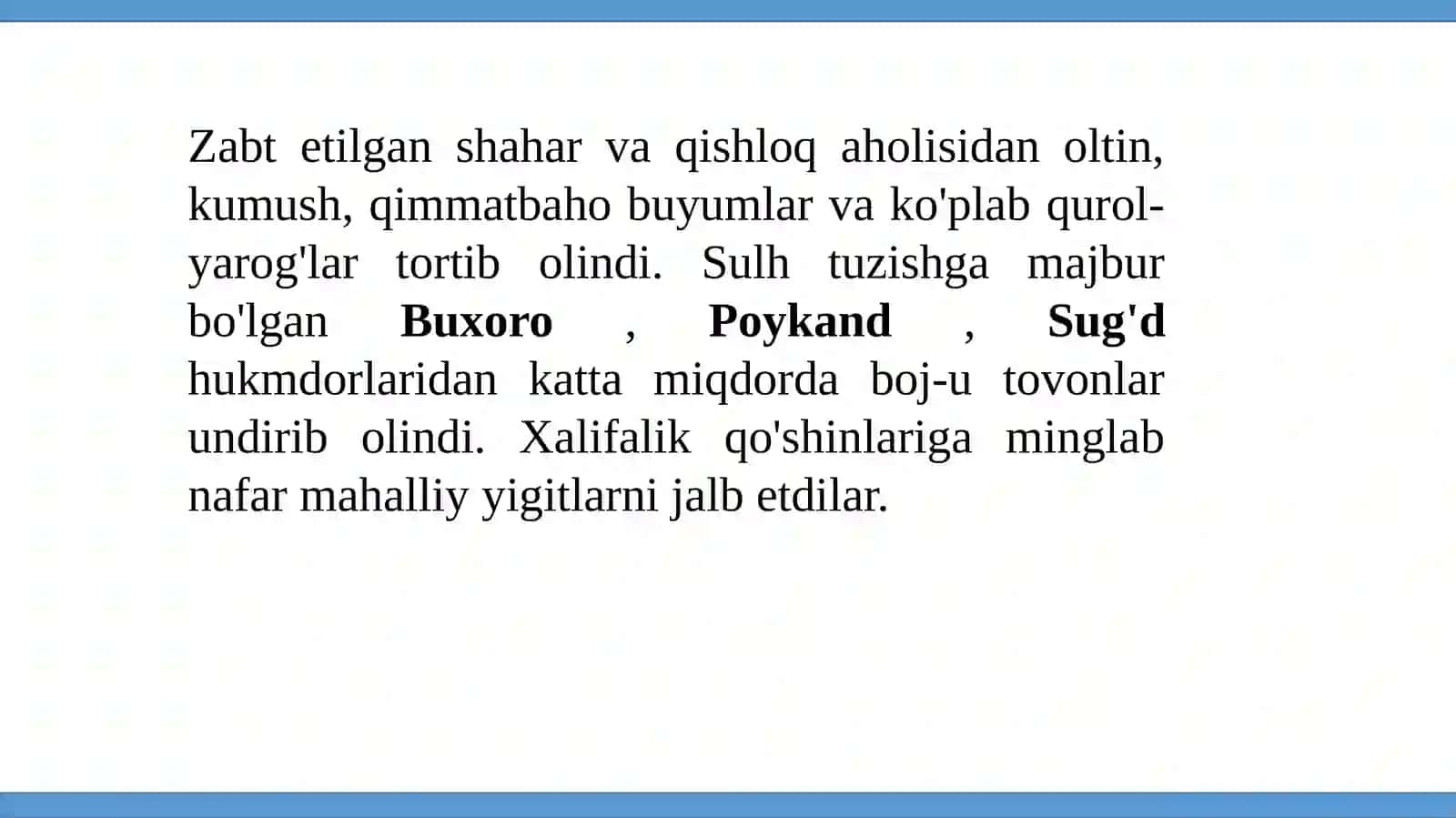 O’zbekiston tarixi 3