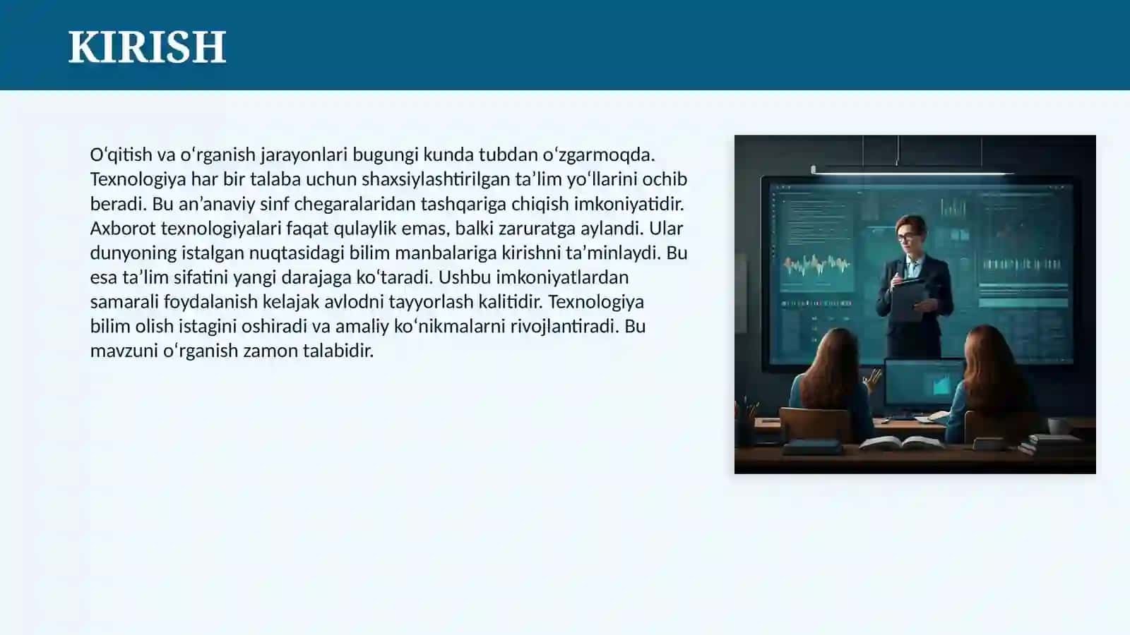 TA’LIMDA ZAMONAVIY AXBOROT TEXNOLOGIYALARI YANGI IMKONIYATLAR 3