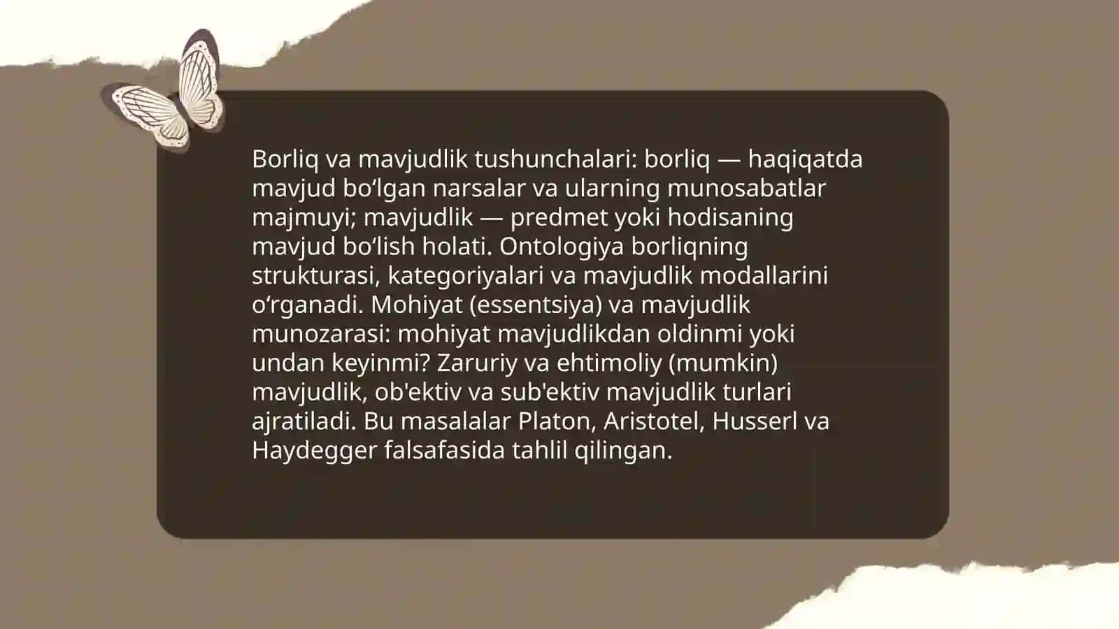 Borliq falsafasi 3
