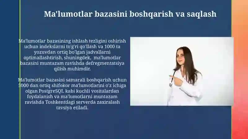 Shifokorlar Ma'lumotlar Bazasini Rejalashtirish 3