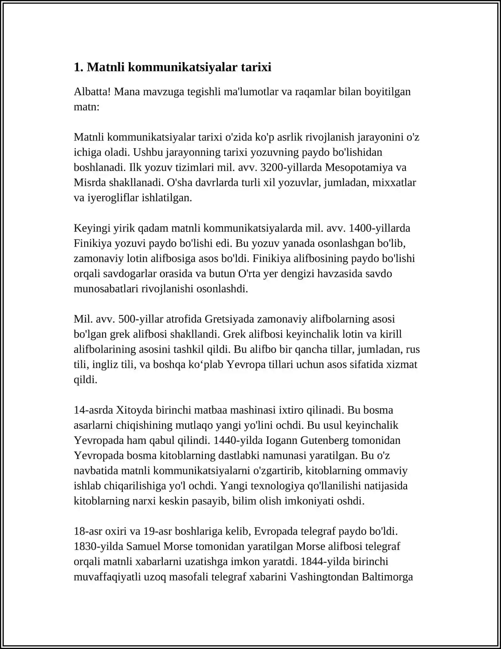 OAV ORQALI BERILADIGAN MATNLI KOMMUNIKATSIYALAR MOHIYATI TAHLIL ETISH 3