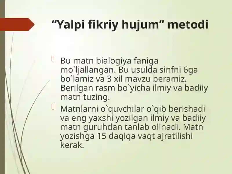 Interfaolmetodlar 3