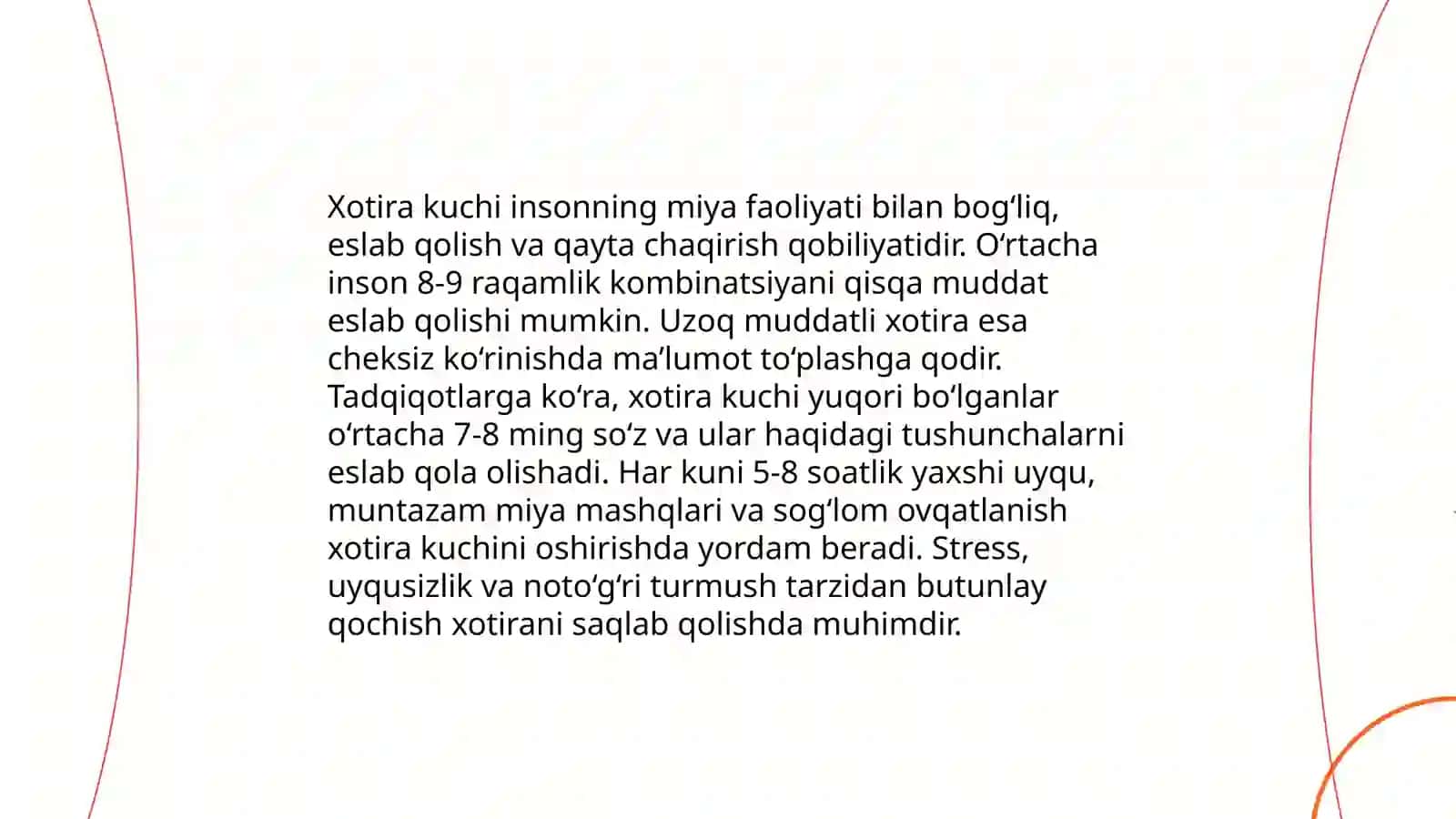 Xotira kuchi 3