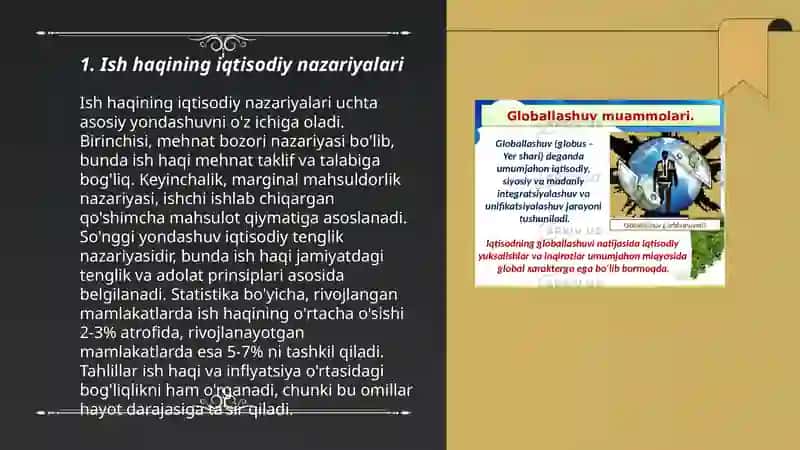 Ish Haqining Iqtisodiy Nazariyalari 3