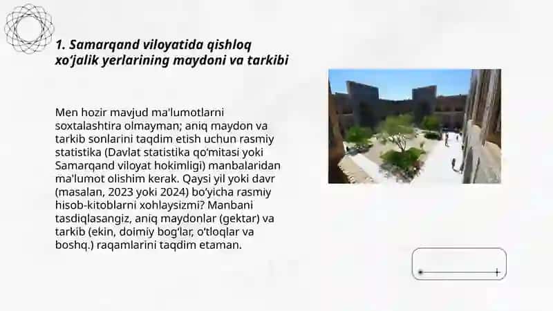 Samarqand viloyati boyicha Yer fondi 3
