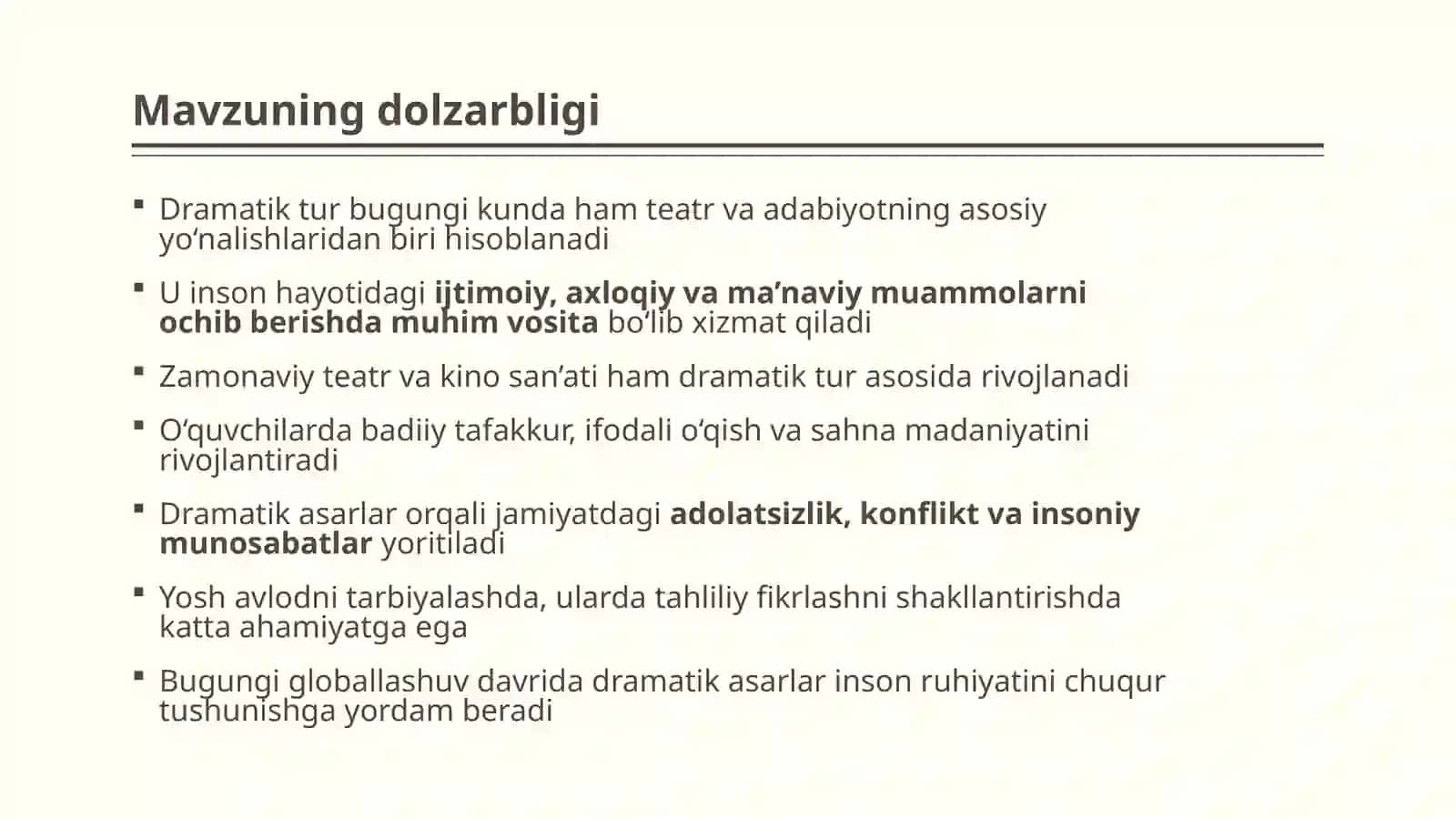 Dramatik tur 3