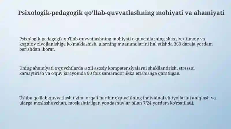 Zamonaviy ta'limda psixologik-pedagogik qo'llab quvvatlashni rivojlantirish 3