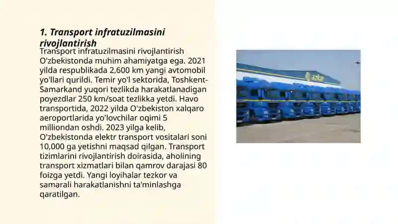 Transport va transportga bog'liq bo'lmagan loyihalarni muvofiqlashtirish 3