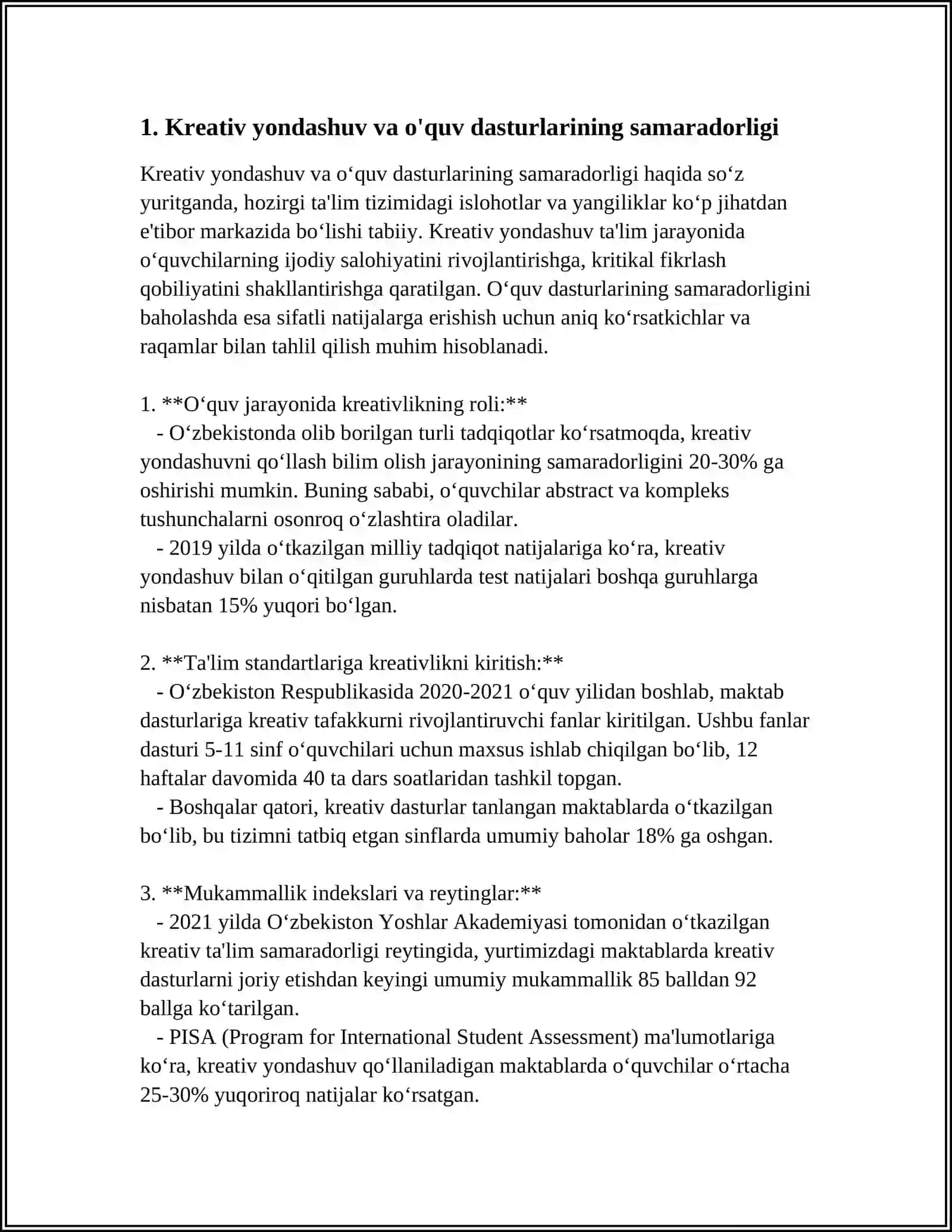 O'QUV DASTURINI YARATISHDA KREATIV YONDASHUV 3