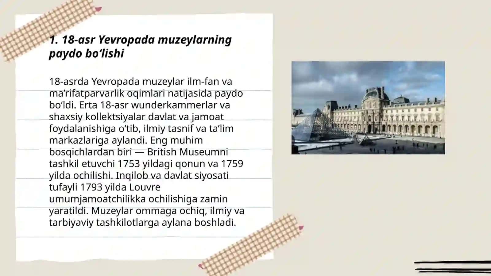 18 asirda Yevropa muzeylari 3