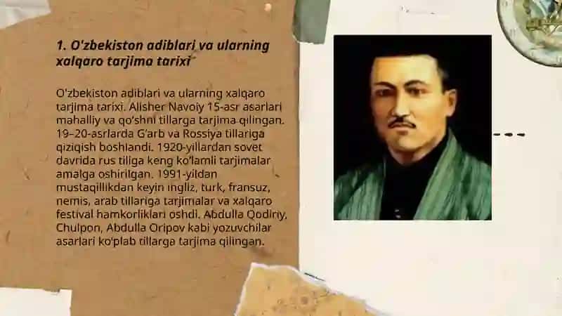 O'zbekiston adiblari va ularning xalqaro tarjima tarixi 3