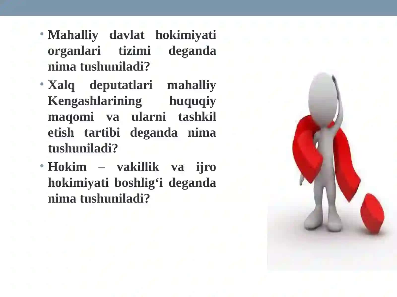 Xalq hokimyatchiligi O’zbekiston Respublikasining Konstitutsiyasi 3