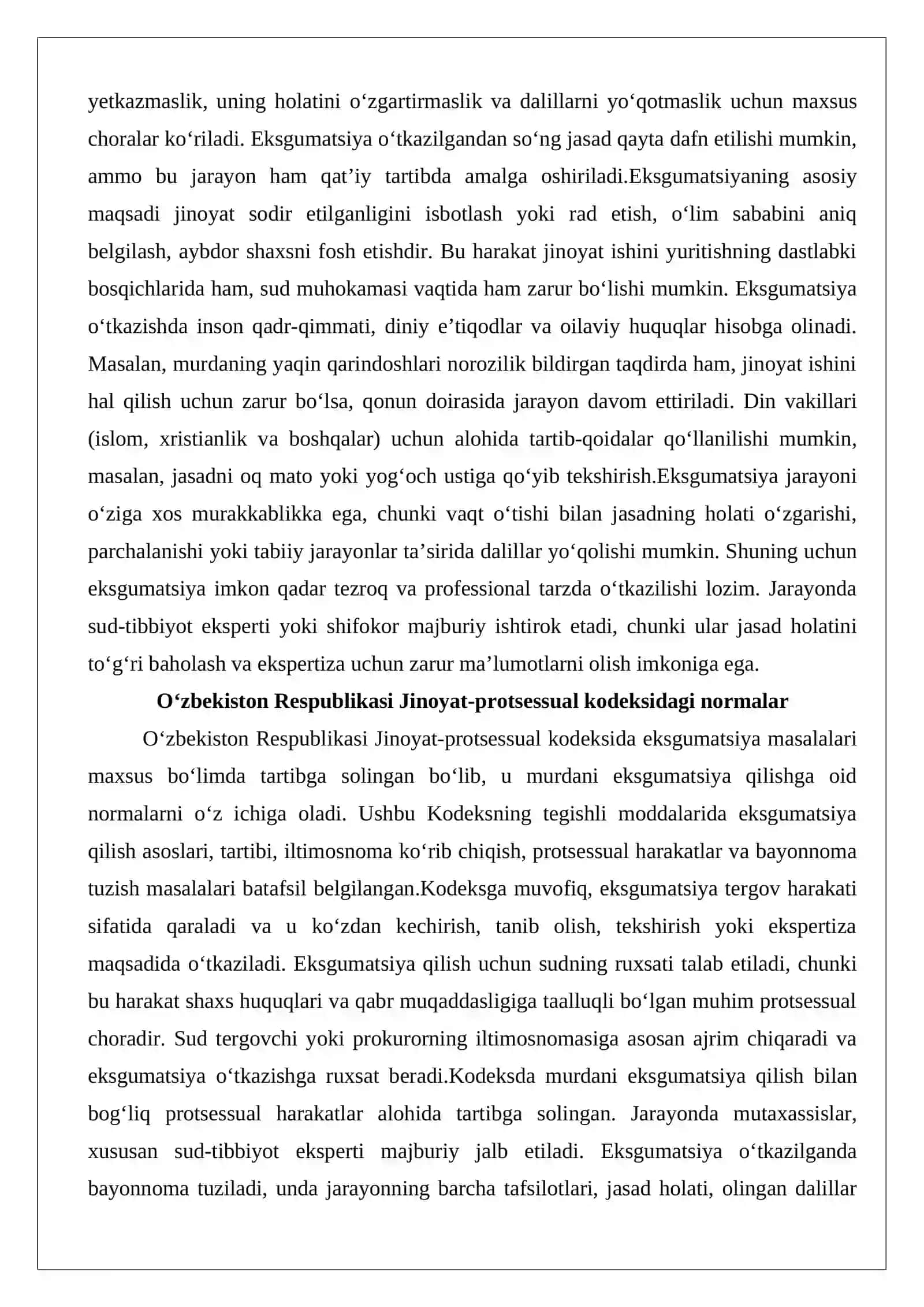 Murdani eksgumatsiya qilish asoslari va tartibi 3