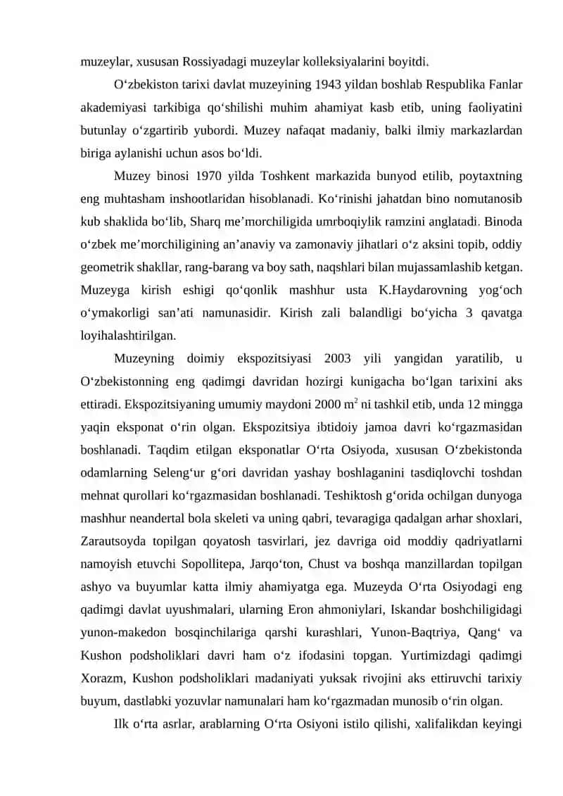 O'zbekiston davlat muzeyi 3