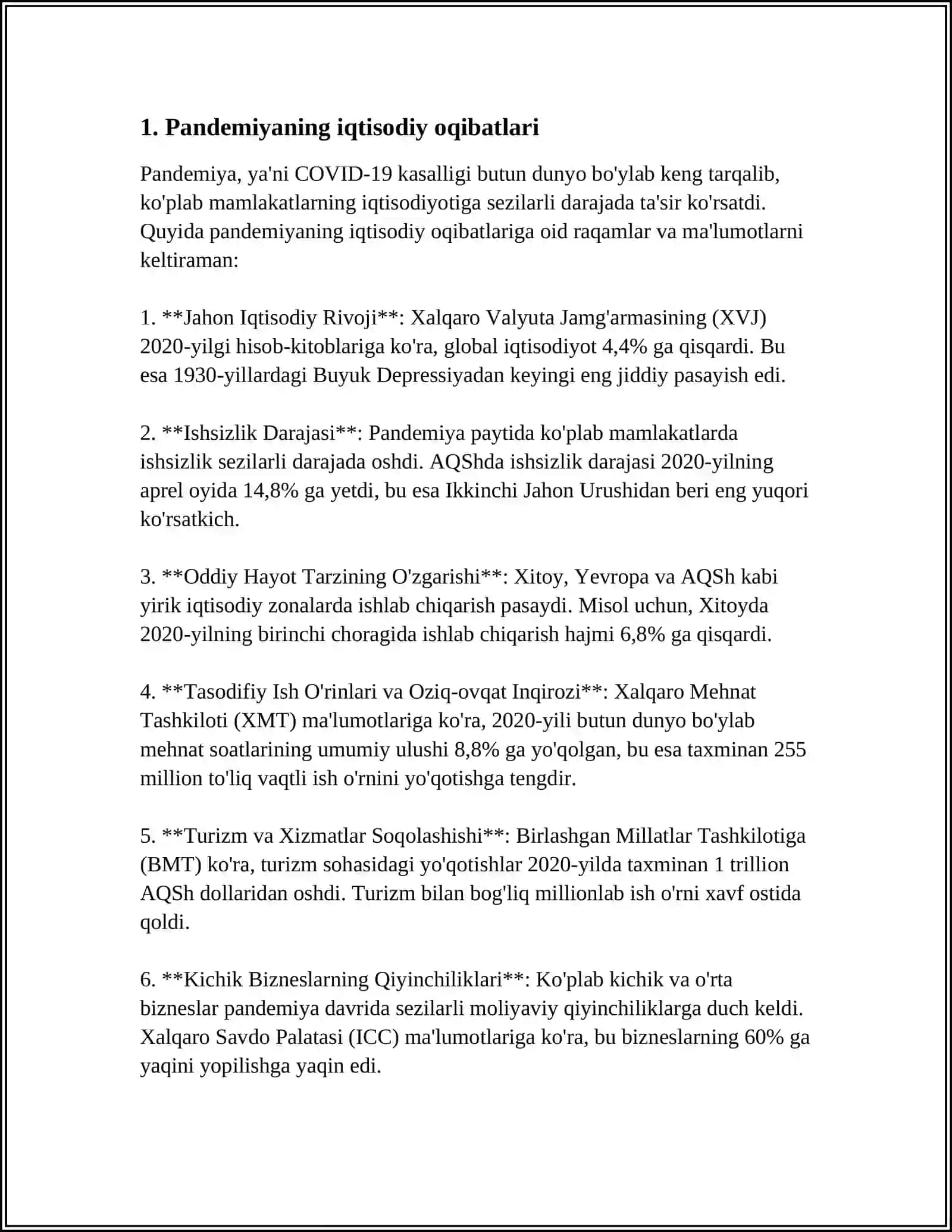 PANDEMIYA - XXI ASRNING GLOBAL MUAMMOSI VA UNING OQIBATLARI 3
