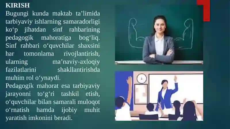 Tarbiyaviy ishlarni amalga oshirishda sinf rahbarining pedagogik mahorati 3