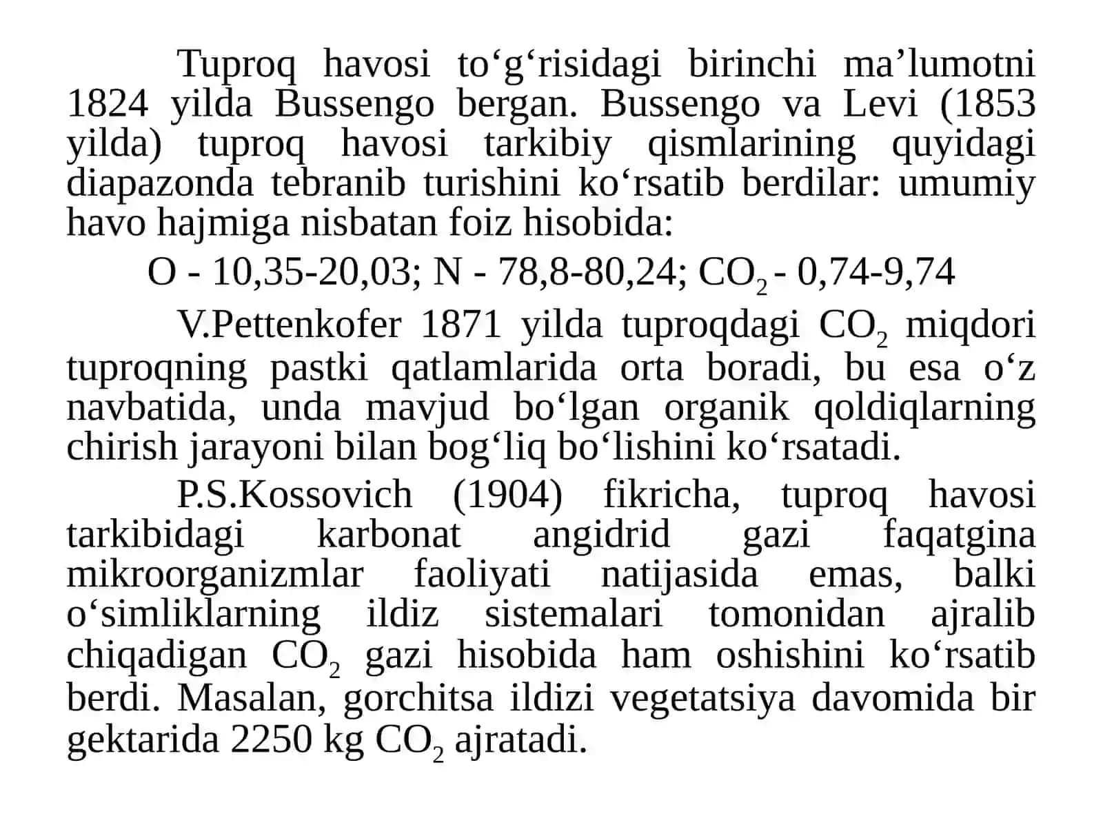 TUPROQNING HAVO XOSSALARI VA REJIMI 3