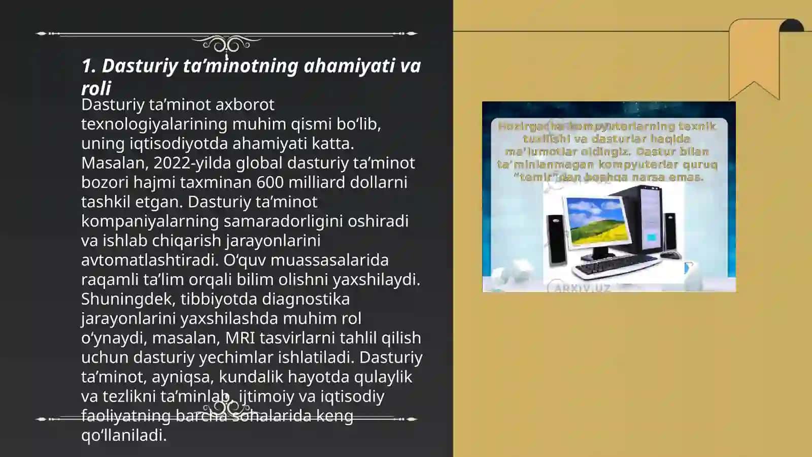 Dasturiy ta’minot va uning rivojlanish tendentsiyalari 3