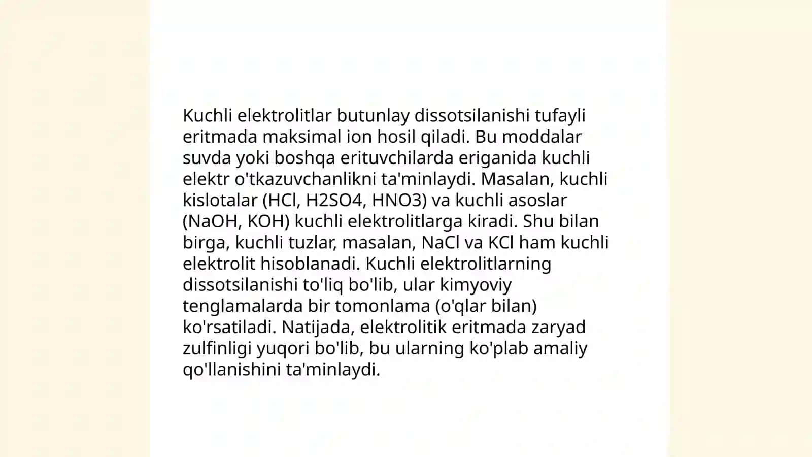 Kuchli elektrolitlar uchun debay va xyukkel nazaryasi 3