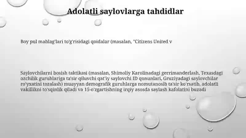 Saylov tizimi saylov huquqi tushunchasi 3