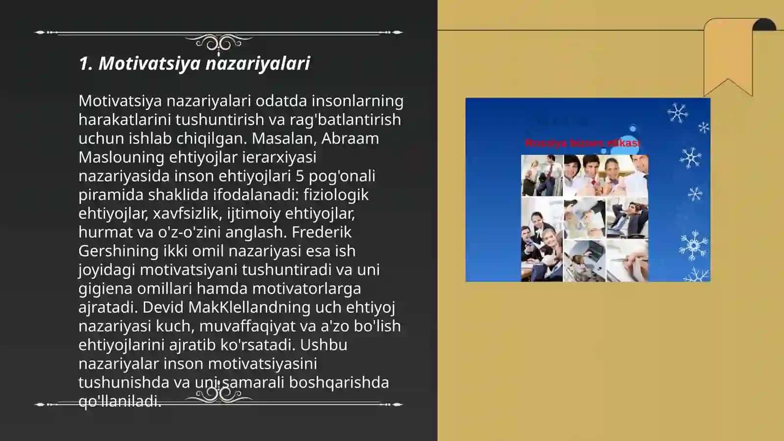 Biznes jarayonlarida motivlashtirish 3