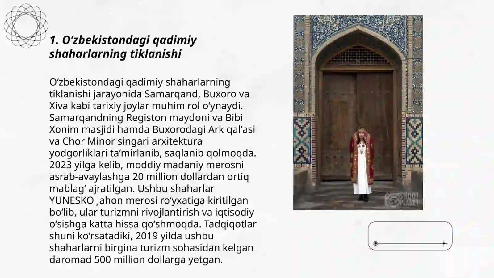 Oʻzbekistonda manaviy va tarixiy merosning tiklanishi 3