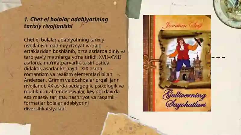 Chet el bolalar adabiyotining umumiy tahlili 3