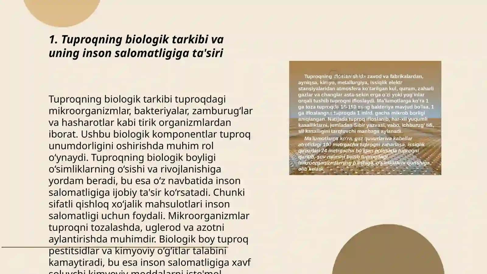 Tuproqning gigienik va epidemiologik ahamiyati 3