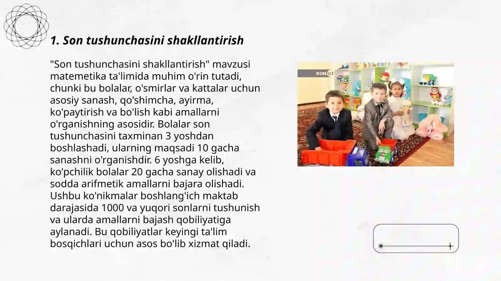 Maktabgacha yoshdagi bolalarda son va miqdor haqida tasavvurlarni shakllantirish 3