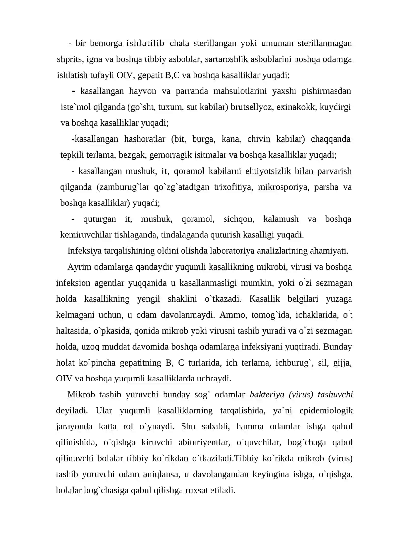 Yuqumli kasalliklar va havfsiz immunizasiya haqida tushuncha 3