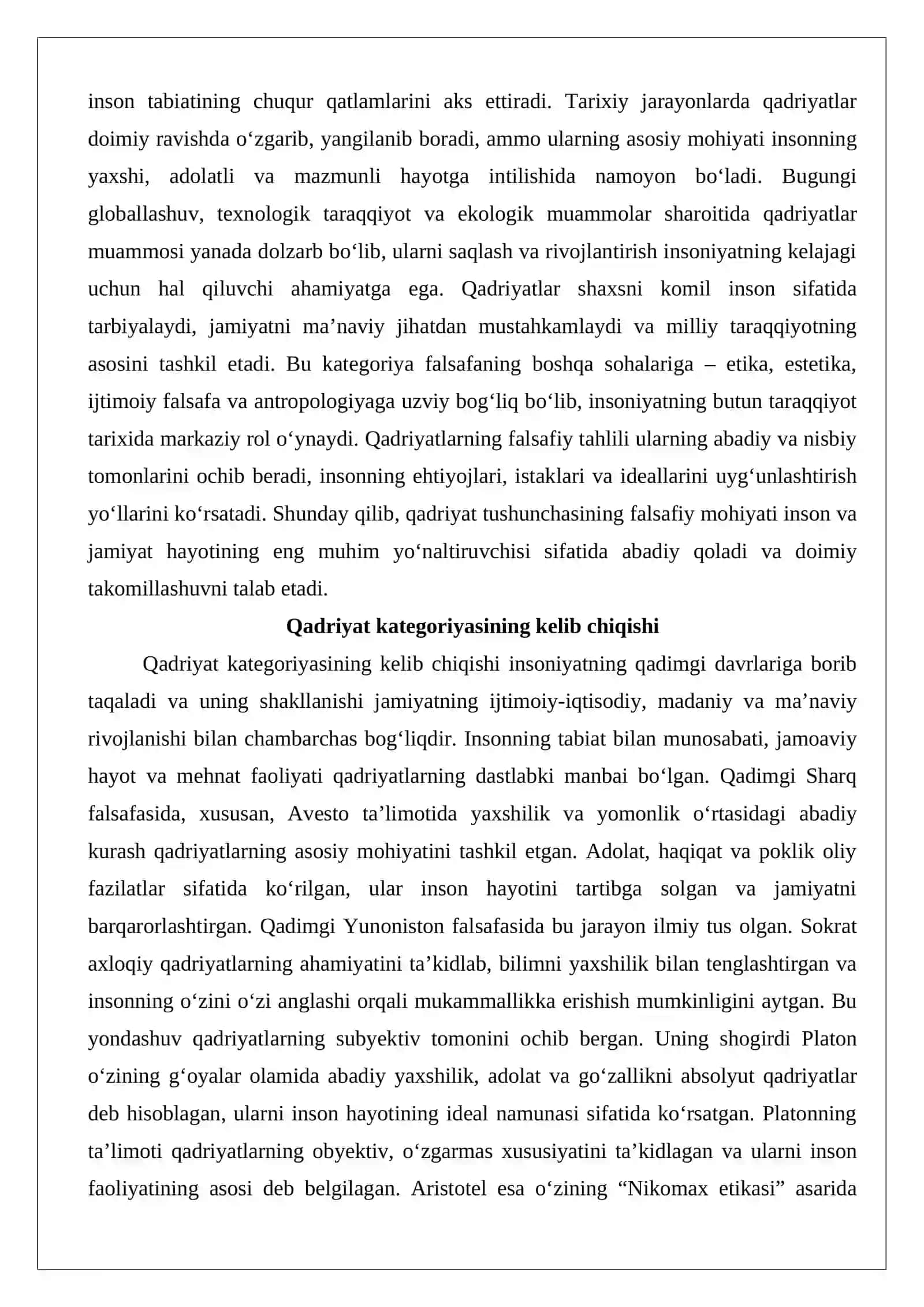 Jamiyat taraqqiyotida qadriyatlar tizimi. 3