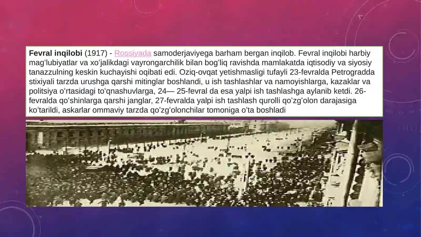 1917 yil fevralin qilobi va oktabr inqilobi tarixi 3