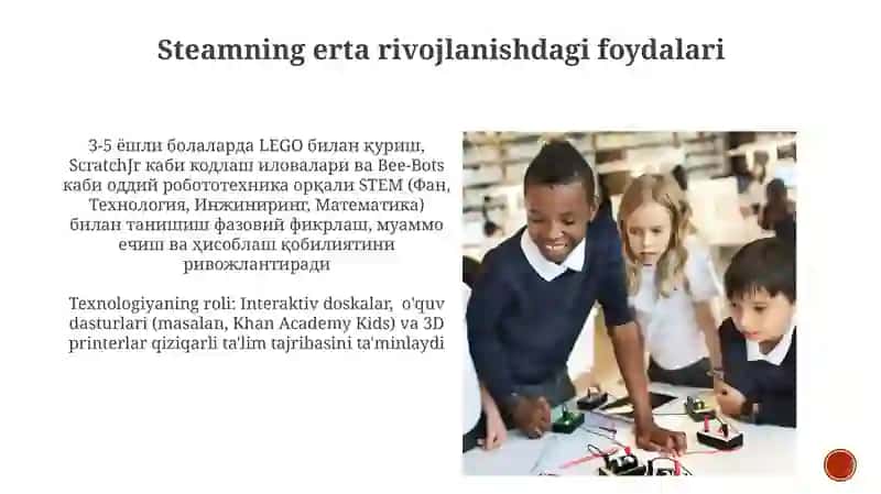 STEAM: Maktabgacha Ta'limda Eng Istiqbolli Texnologiyalar 3