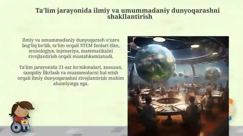 Ilmiy va umummadaniy dunyoqarashni shakllantirish 3