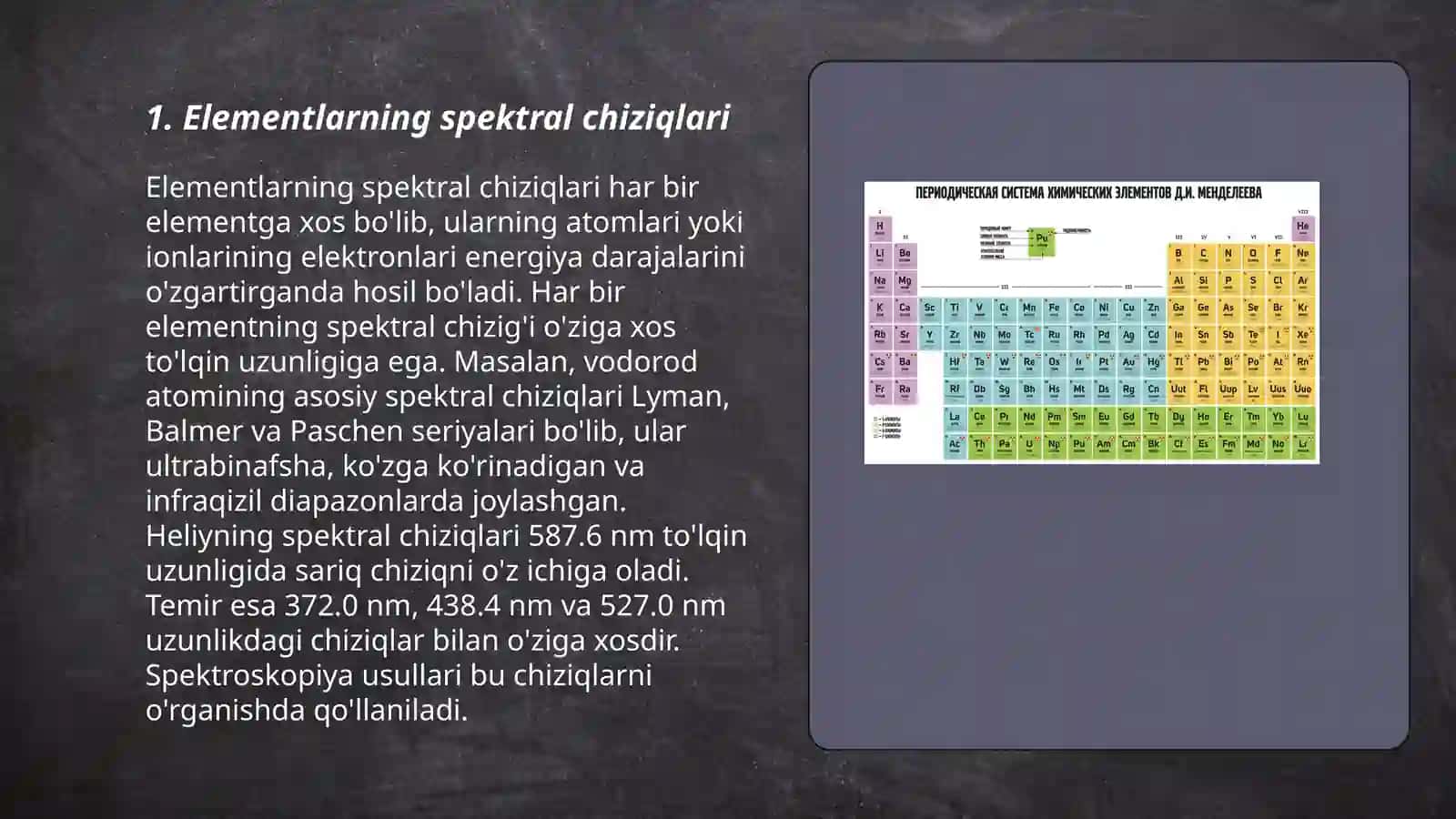 Element atomlarining spektral chiziqlari 3