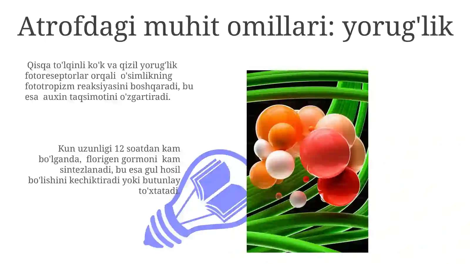 Fitogormonlar va atrof-muhit omillarining o‘zaro bog‘liqligi 3