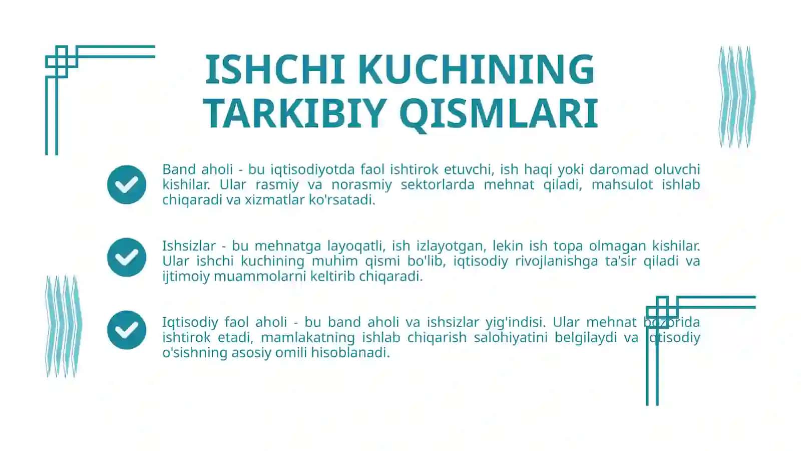 YALPI ISHCHI KUCHI VA UNI TAKROR ISHLAB CHIQARISH 3