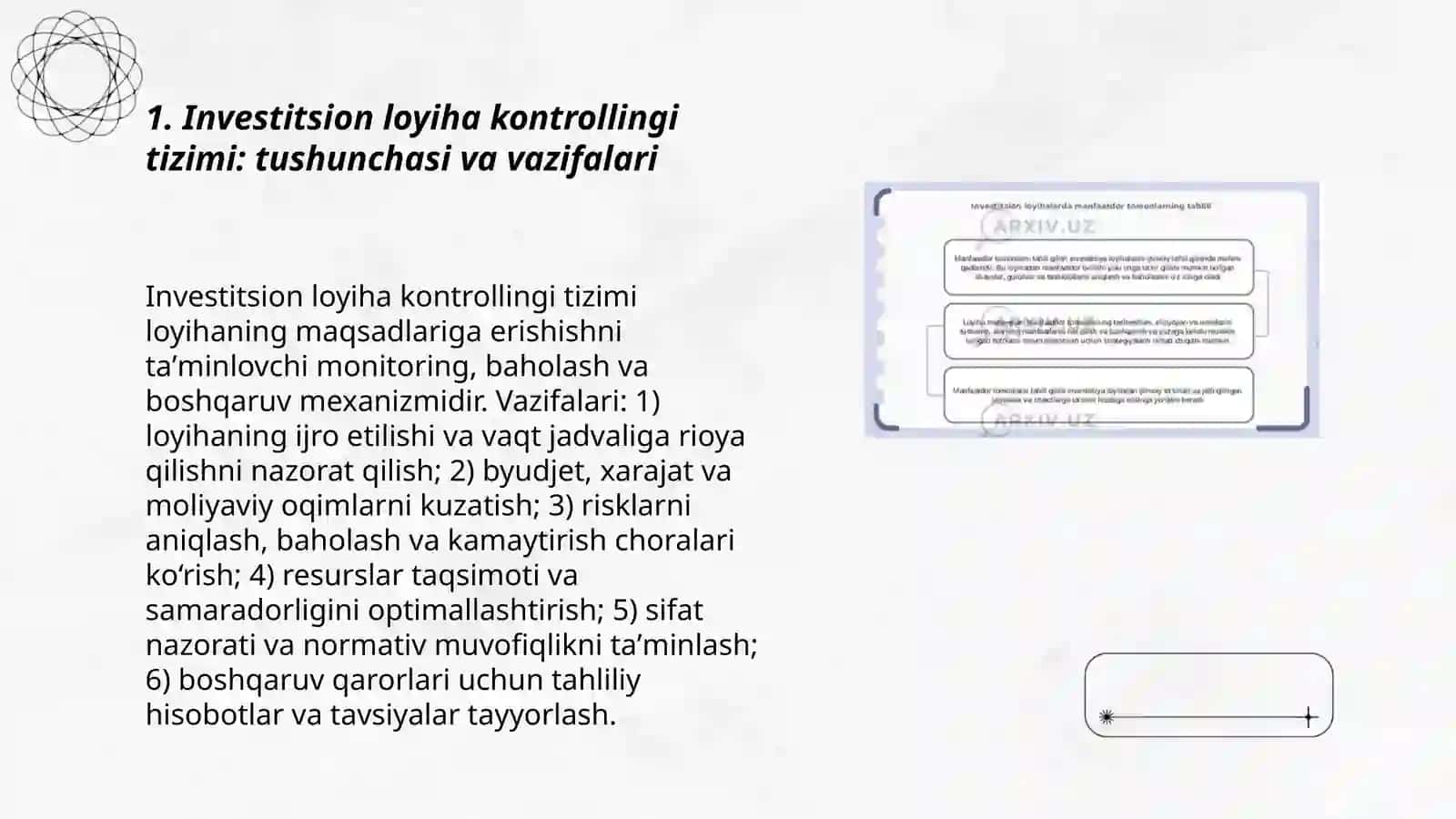 Investitsion loyiha kontrollingi tizimida hisobotlar 3