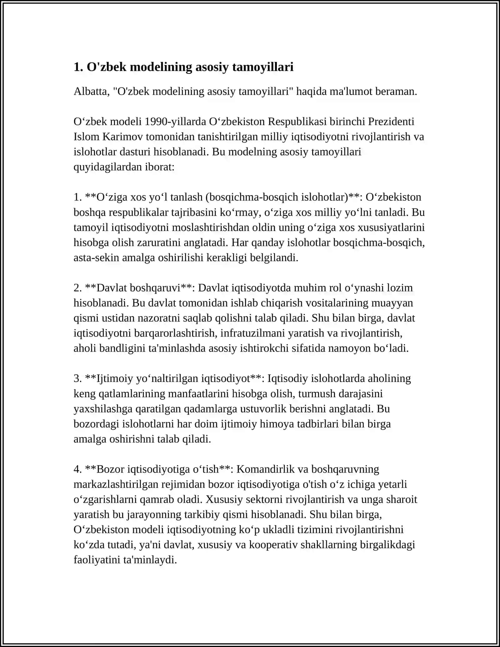 O‘zbek modelining asosiy tamoyillari 3