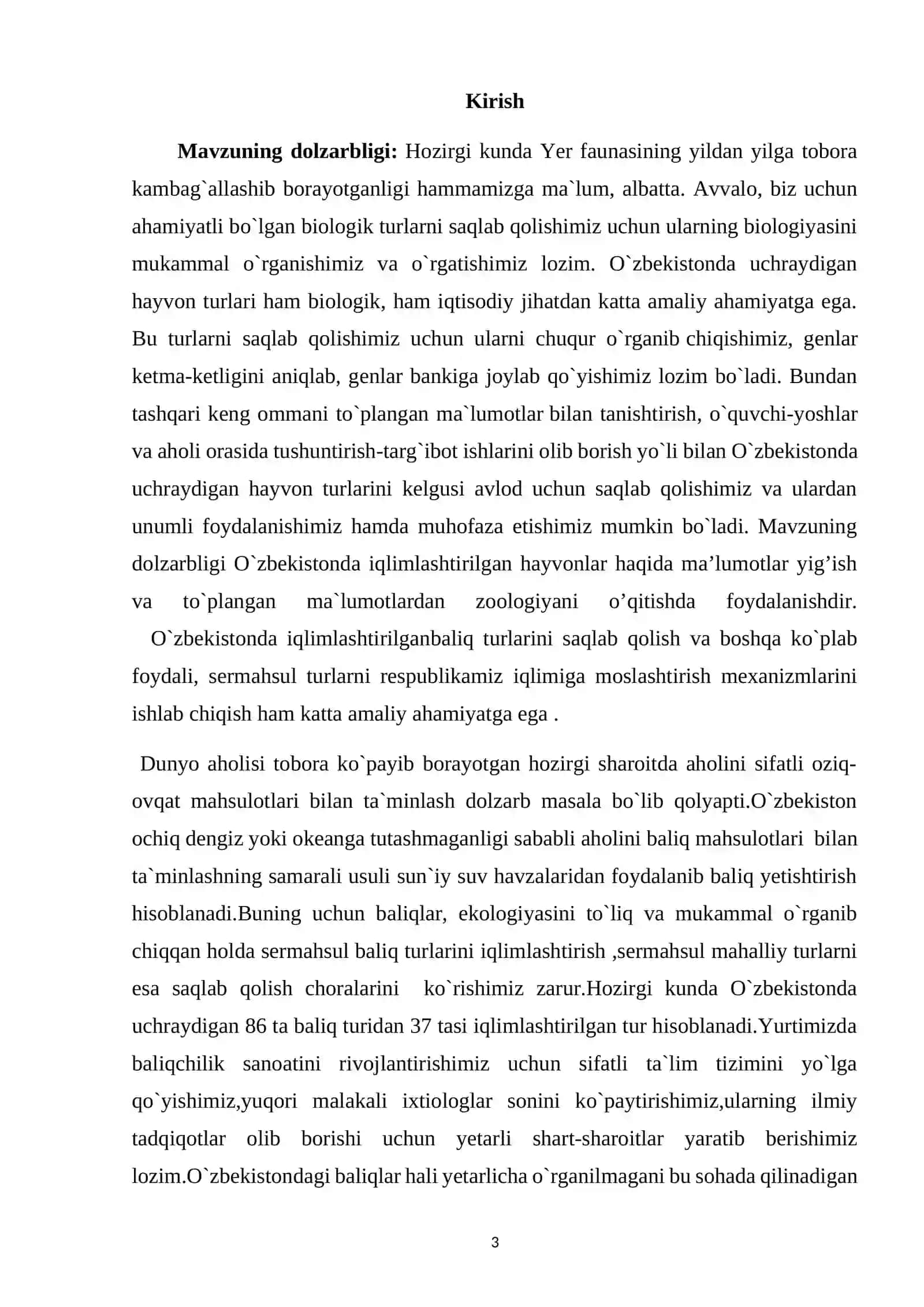 O’zbekistonda iqlimlashtirilgan hayvonlar hamda ularni ko’paytirish istiqbollari va muammolari 3