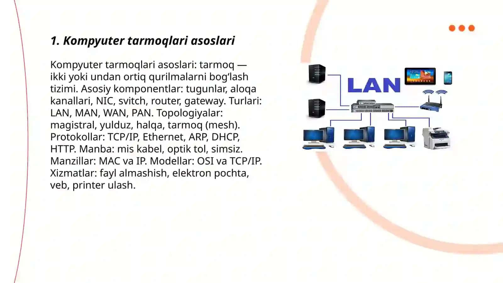 Kompyuter tarmoqlari va internet 3