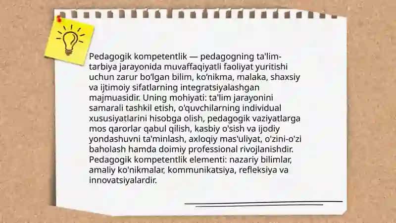 Pedagogik kompetentlik va pedagogik mahorat tushunchasi 3