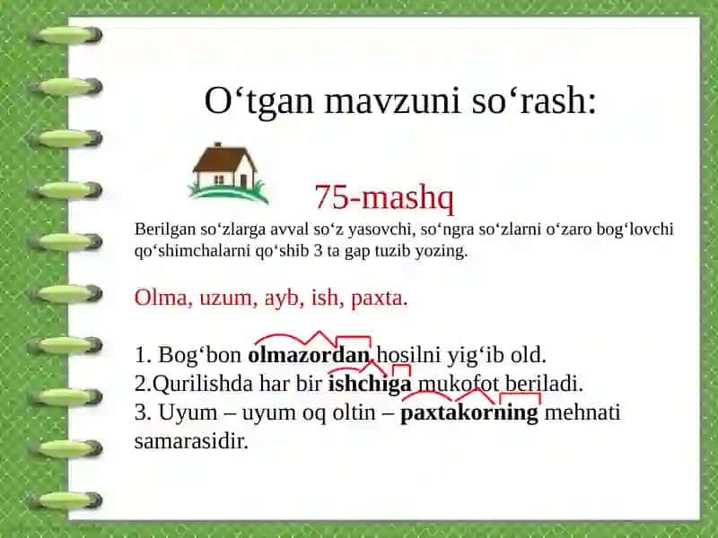 So‘z yasashga oid tushunchalarni o‘rgatish 3
