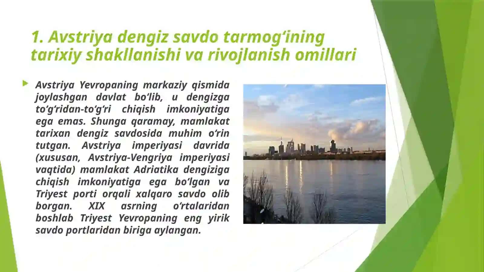 Avstriya dengiz savdo tarmogʻi 3